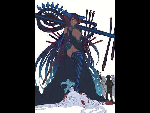 イラストメイキング / Illustration timelapse - FGO - 楊貴妃 vs. カーマ/マーラ / Yang Guifei vs. Kama Mara #shorts
