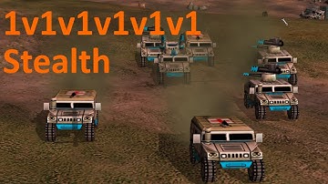 Stealth general best army? | 1v1v1v1v1v1 | Defcon 6 | Pro rules | [C&C Zero Hour]