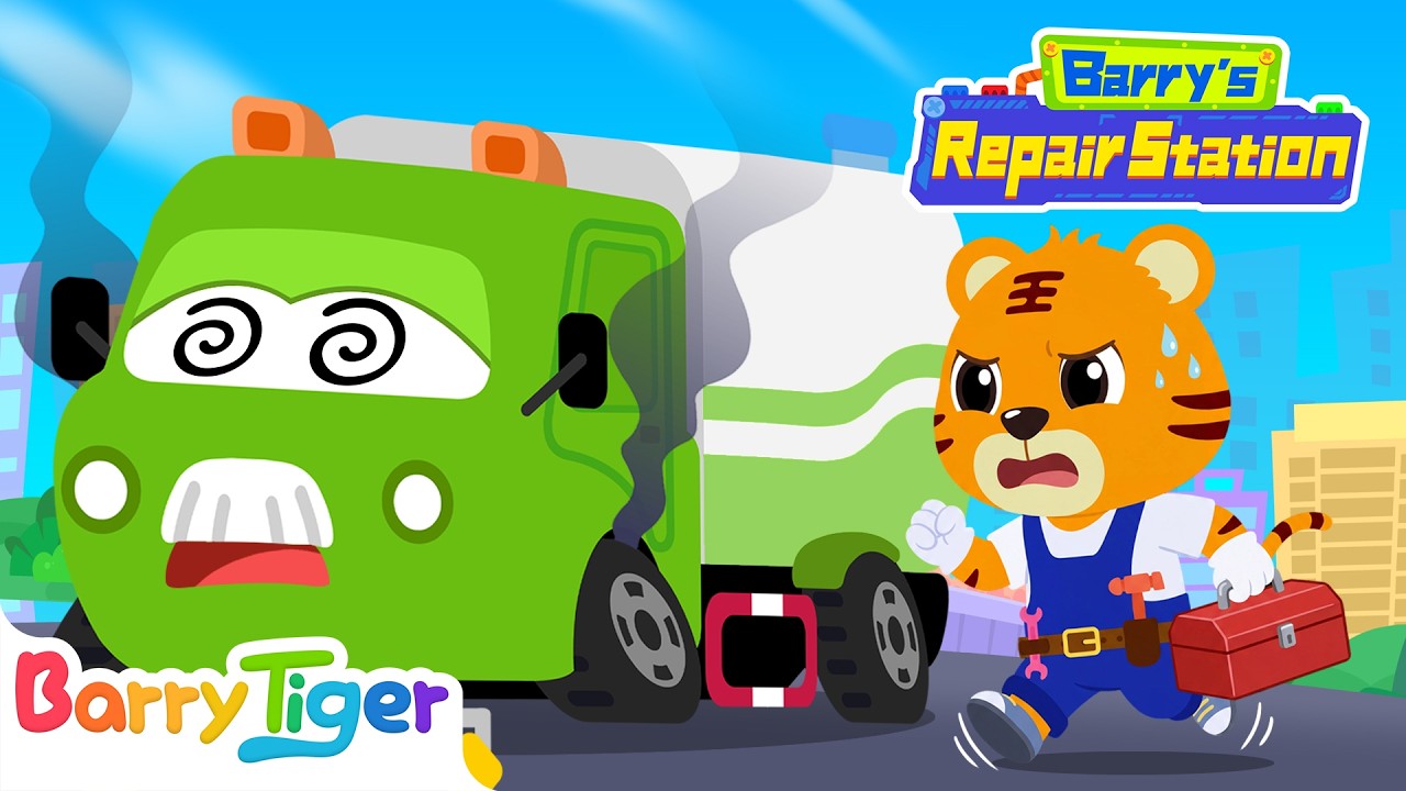 Broken Sprinkler’s Emergency Repair Mission🚒 | Learn & Play | Kids Cartoons | BarryTiger