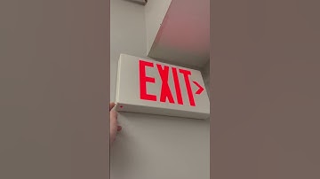 Testing a generic LED exit sign #shorts
