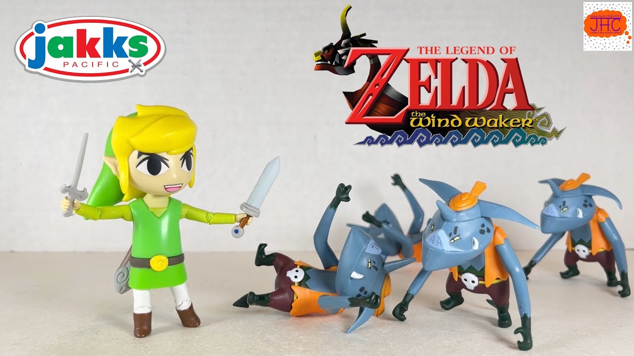 Link & Bokoblin LEGEND OF ZELDA THE WIND WAKER Jakks Pacific Action ...