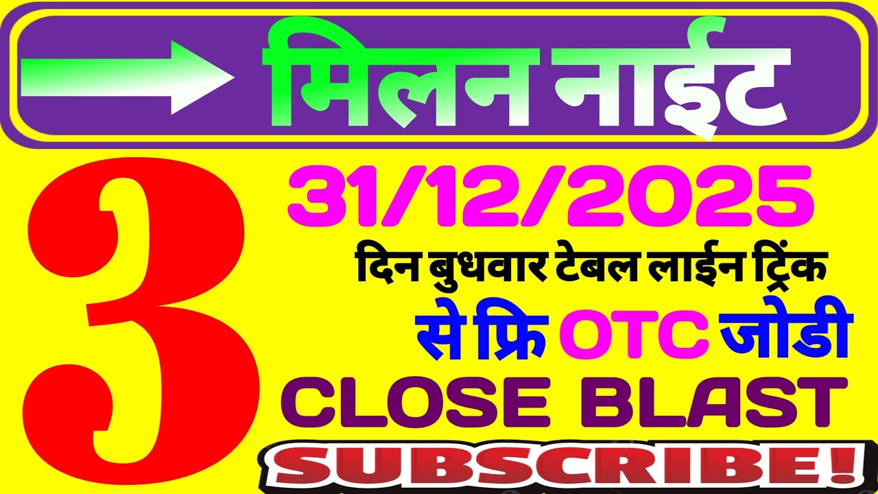 Milan night today | Milan night chart | Milan night matka | Milan night otc 