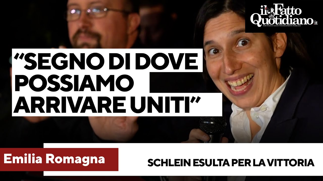 Emilia Romagna, Schlein esulta per De Pascale: 