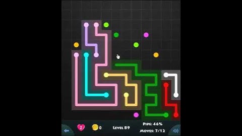 12 × 12 MANIA LEVEL 89 - FLOW GAME ON FACEBOOK Connect the dots