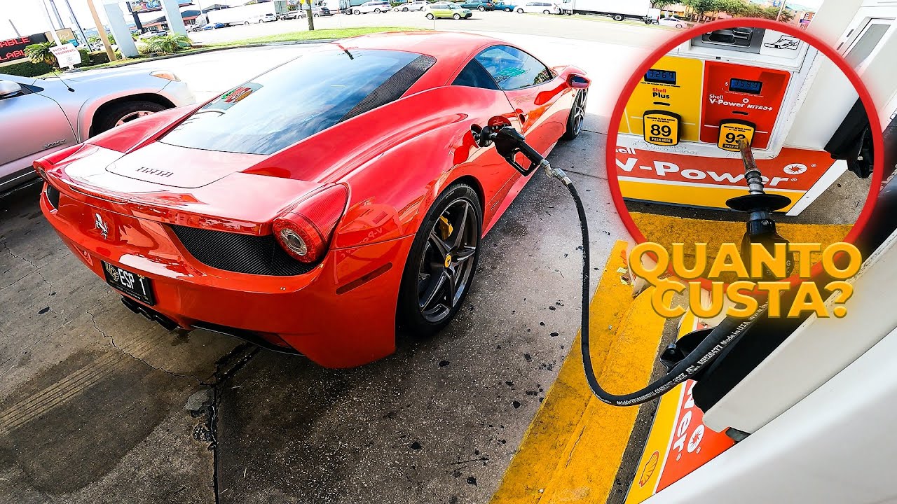 FERRARI PAROU O POSTO NA GRINGA QUANTO CUSTA ENCHER O TANQUE DA MINHA 