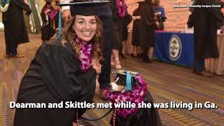 WATCH:  Service Dog Joins College Graduate During Ceremony