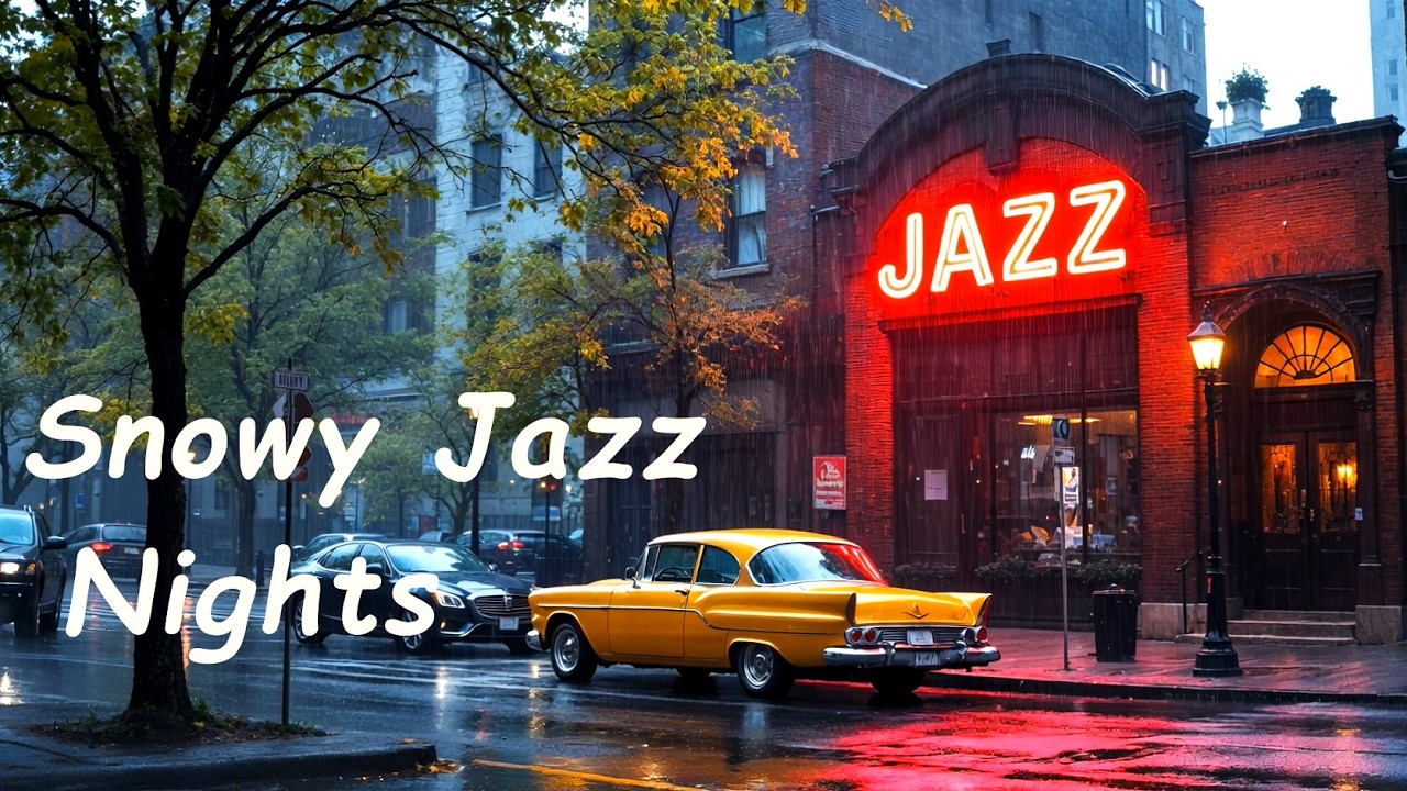 Весенний дождь в джаз-баре — расслабляющая атмосфера ночи Нью-Йорка