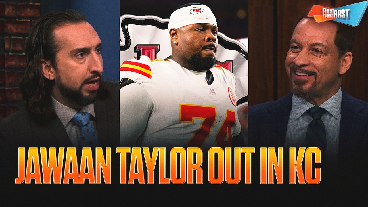 Nick's Chiefs drafting OL & not RB at No. 9 is OUTRAGEOUS 👀 J.J. McCarthy MUST be QB1 .. for now