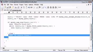 Beginner PHP Tutorial   133   LIKE With a Search Engine Example Part 4
