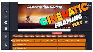 Kinemaster Pro Cinematic Editing | Text Key Framing | Zaeem_D screenshot 3