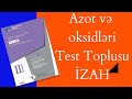 Kimya test toplusu 2019 Azotun oksidləri izahlı həllər