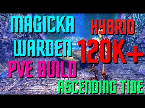 ESO - Magicka Warden PVE Build (120k+) - Ascending Tide