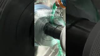 Bringing the finish back with a burnishing tool ⚙️ #welding #weld #welder #machining #burnisher