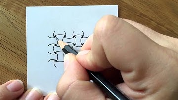 Zentangle-Muster: Huggins