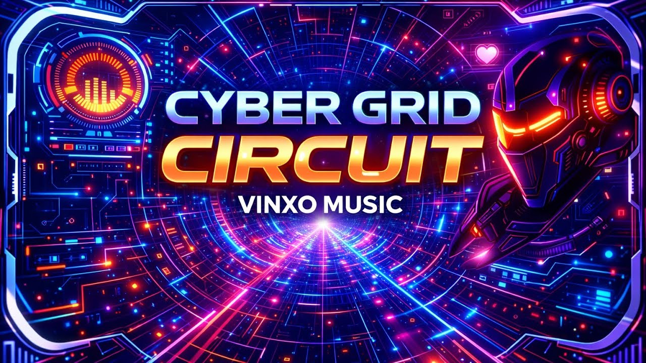 Cyber Grid Circuit | Futuristic Techno Beats for Gaming & Focus | Vinxo Music