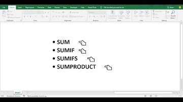 EXPLAIN SUM, SUMIF, SUMIFS, SUMPRODUCT, FORMULA IN हिंदी