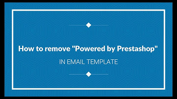 How to remove "Powered by Prestashop"