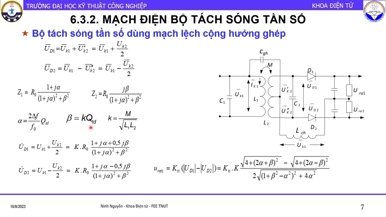 Chương 6  Bài 2 Tách sóng điều tần và điều pha