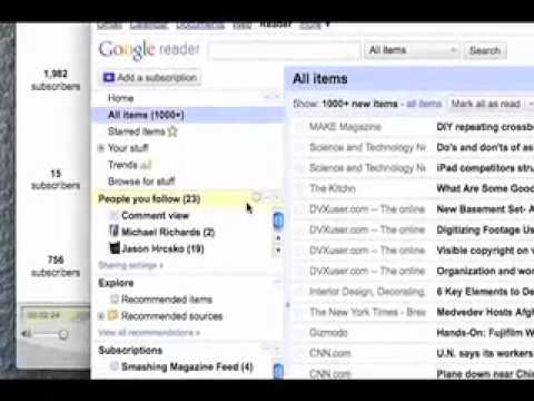 Using Google Reader to find interesting things to read...