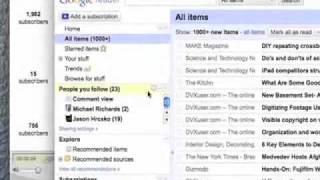 Using Google Reader to find interesting things to read...