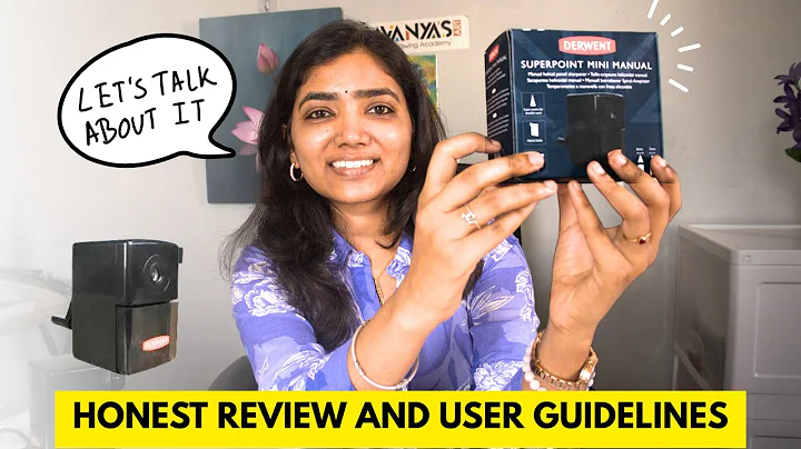 Derwent Mini Manual Sharpener Review /User Guidlines : Is this the best Sharpner ? #sharpner