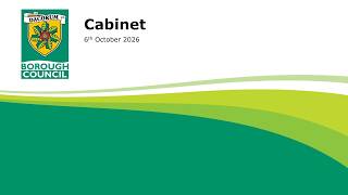 Cabinet 6th October 2026