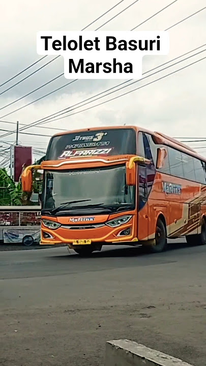 Nungguin Telolet Basuri Marsha and the Bear. #mobilbasuri #busmania #basuri #buspariwisata #telolet