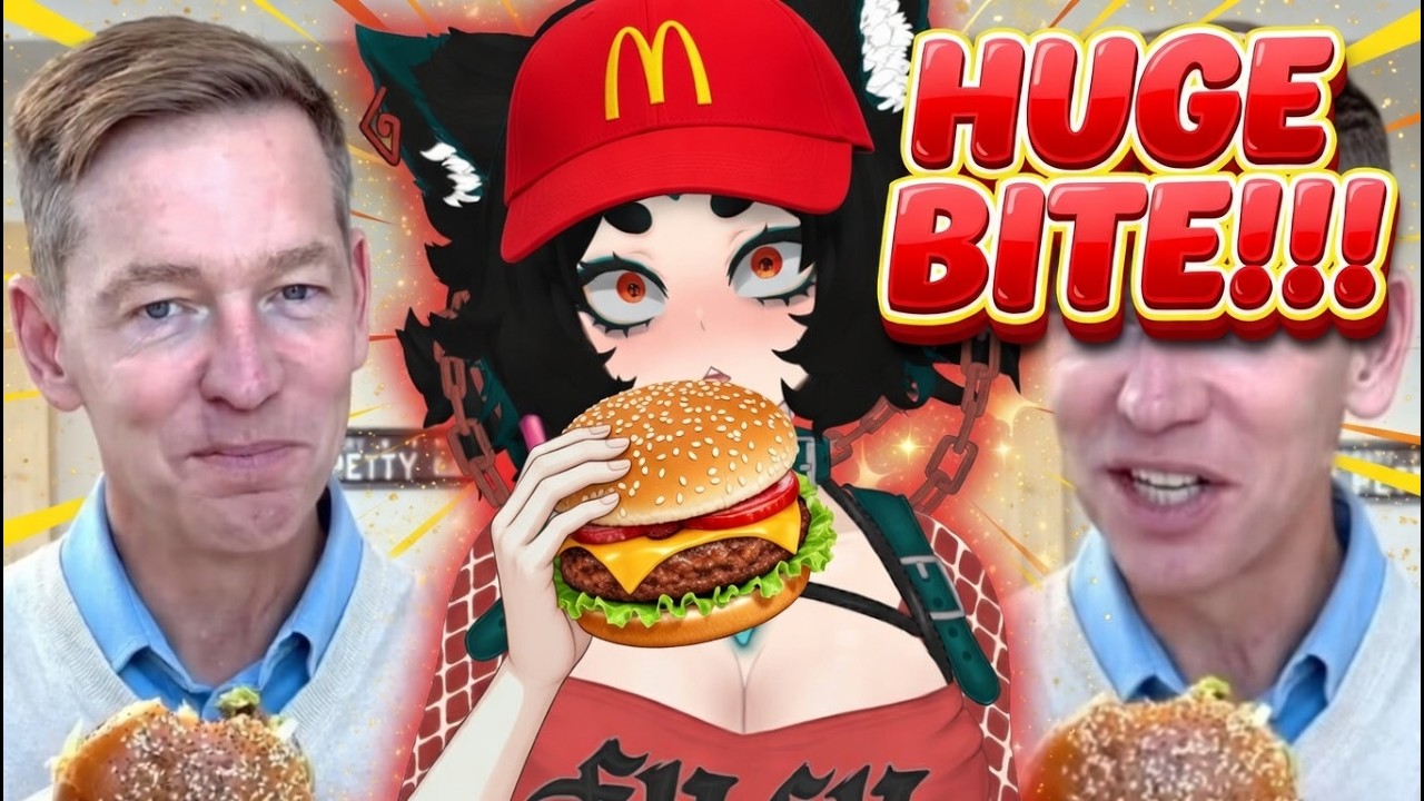 Генеральный директор McDonald's изо всех сил пытается съесть бургер, и это очень смешно.