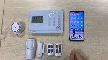 WIFI and GSM alarm system with wireless sensors PR-JT-99CST and SmartLife app