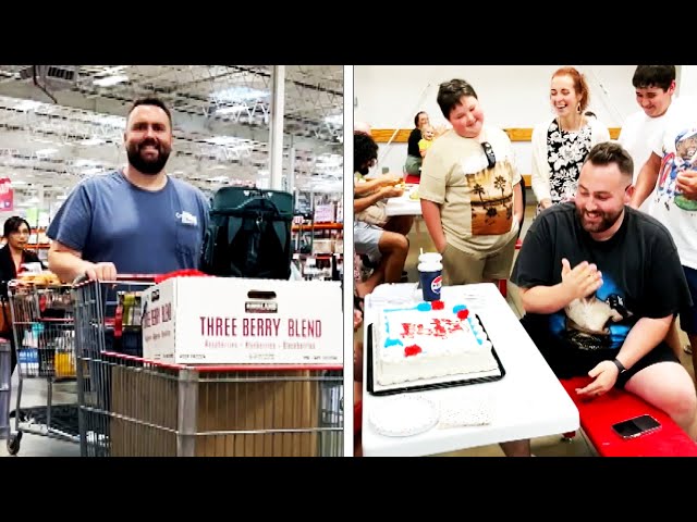 Costco Superfan Gets Surprise Birthday Party Inside Store class=