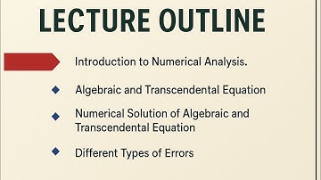 Numerical Analysis Lecture (Bangla) | Algebraic & Transcendental Equations + Errors Explained 