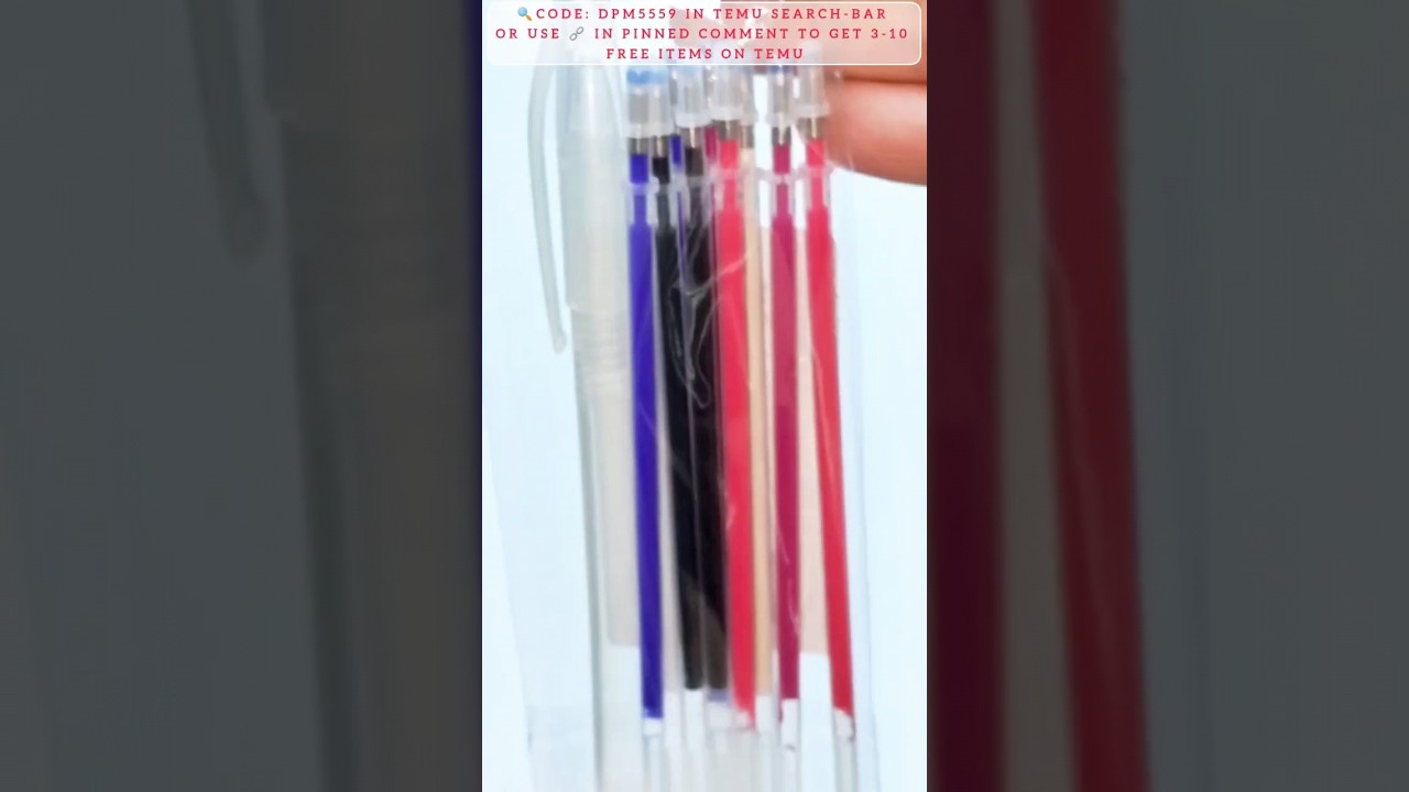 Test $0 Heat Erasable Fabric Pens from temu🖊️🧵 