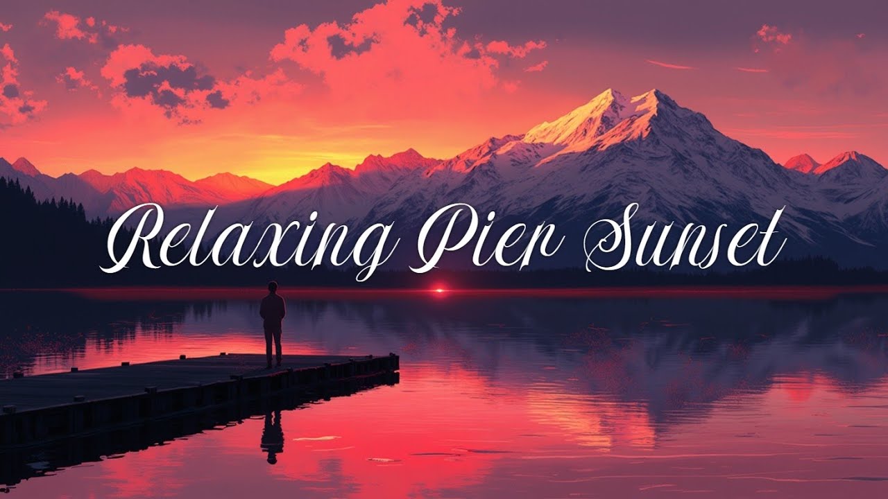 Успокаивающая акустическая музыка: Закат на озере, расслабляющее инди-фолк путешествие