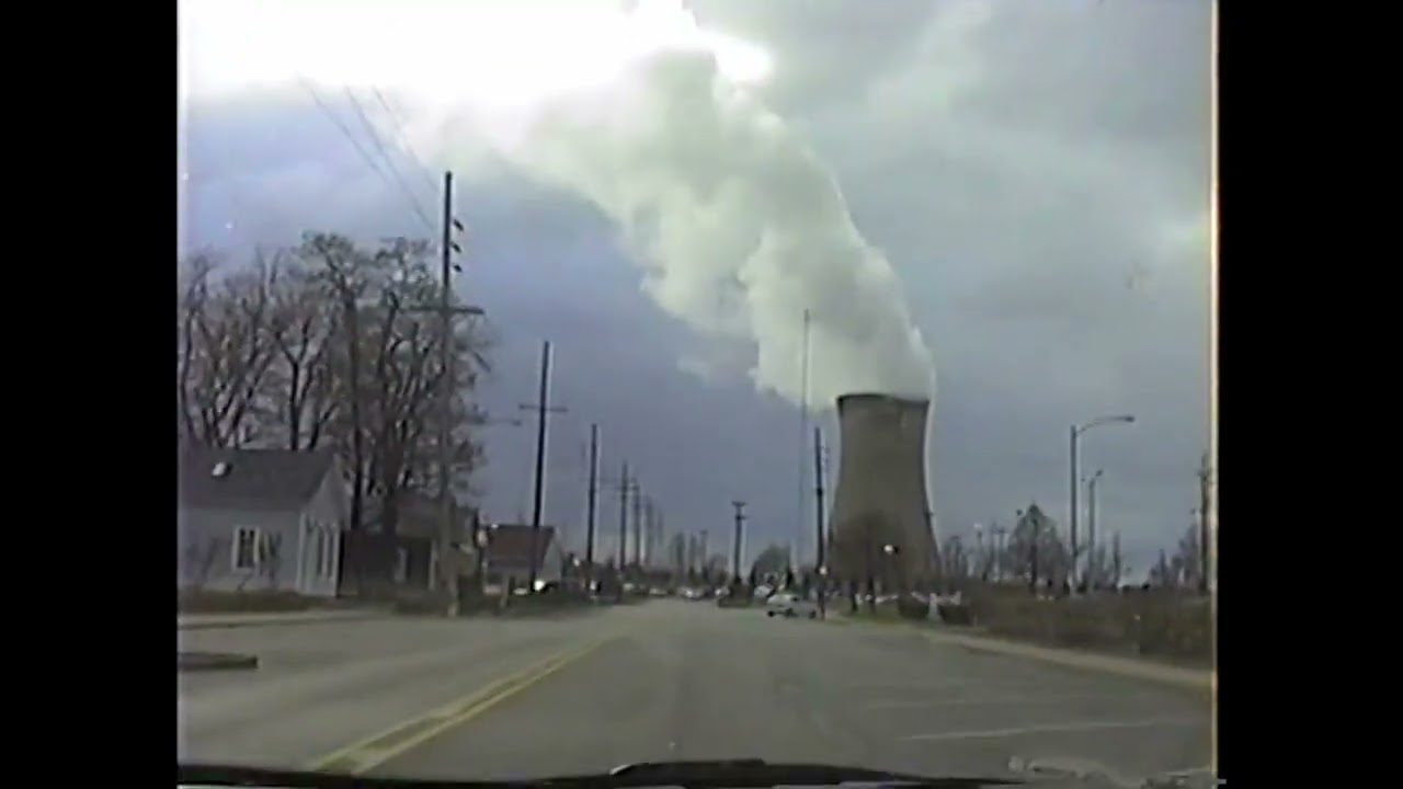 Michigan City, Indiana. November 1996. A drive down Franklin Street to Washington Park. NO Audio.