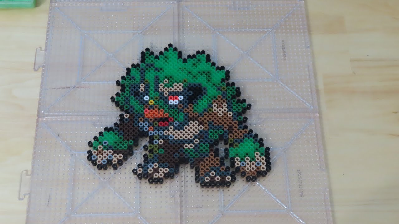 Pokemon: Perler Bead Rillaboom - YouTube