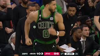 JAYSON TATUM SILENCES ESPN and the CROWD! || NBA PLAYOFFS 2023 76ers vs Celtics