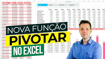 Como Usar Função PIVOTAR PIVOTBY no Excel