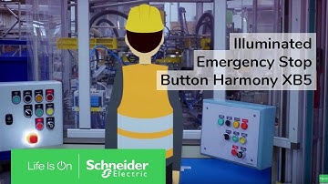 Illuminated E-Stop Easy Localize in Dark Environment