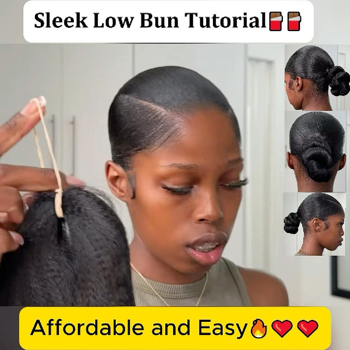  Affordable & Easy Sleek Low Bun Tutorial. #style #tutorial #bun - YouTube