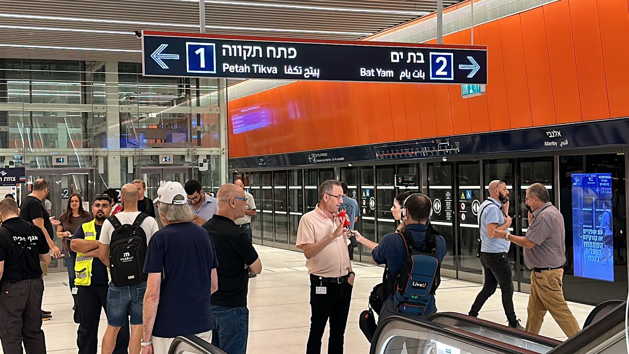 Light Rail Tel Aviv 1st Ride from Jaffa to Tel Aviv YouTube