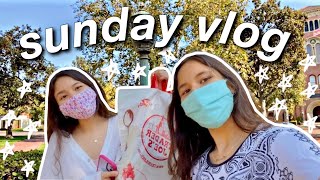 Productive Sunday Vlog! (Trader Joe’s, homework, + vibes)