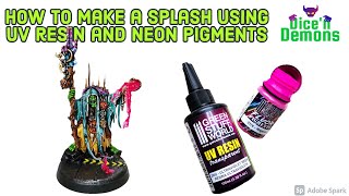 How to make a splash using UV resin and neon pigmentsMagic potion with UV resin and neon pigments