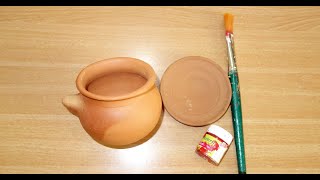 Easy karva pot decoration | Karva pot painting |how to decorate karva pot at home | karvachauth 2021