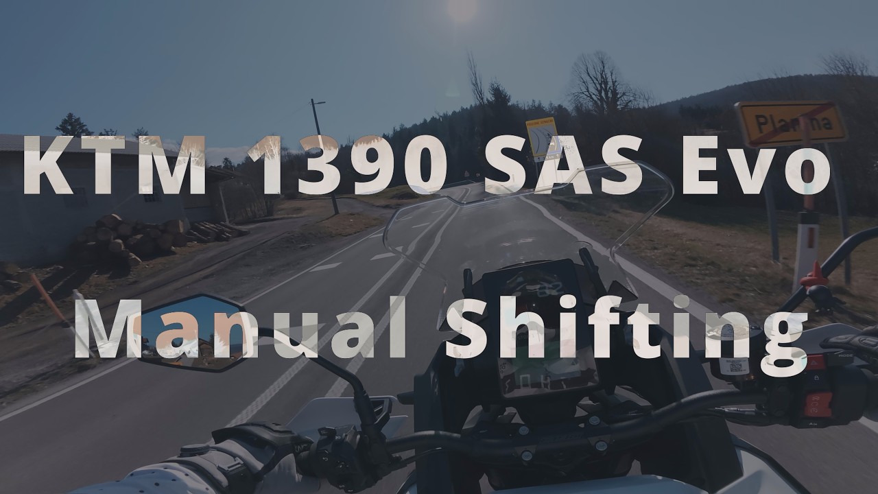 KTM 1390 SAS Evo - Manual Shifting on Chilly Spring Roads