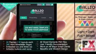 Preview BALLIO - Flat Responsive Email Template