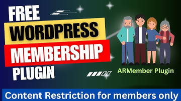 Free WordPress Membership Plugin | WordPress Content Restriction | ARMember Tutorial