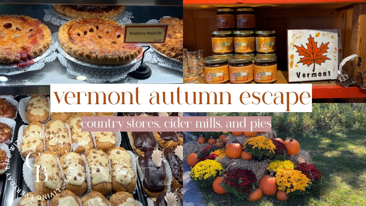 Осенний отдых в Новой Англии 🍎 Деревенский магазин в Вермонте, пироги + сидр