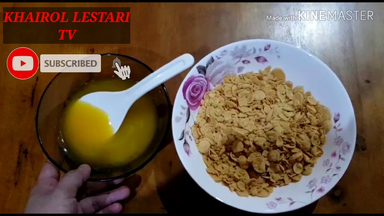 RESEPI BISKUT CORNFLAKES MADUJADI KE TAK TU? - YouTube