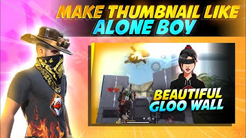 how to make thumbnail like alone boy on android | alone boy thumbnail tutorial