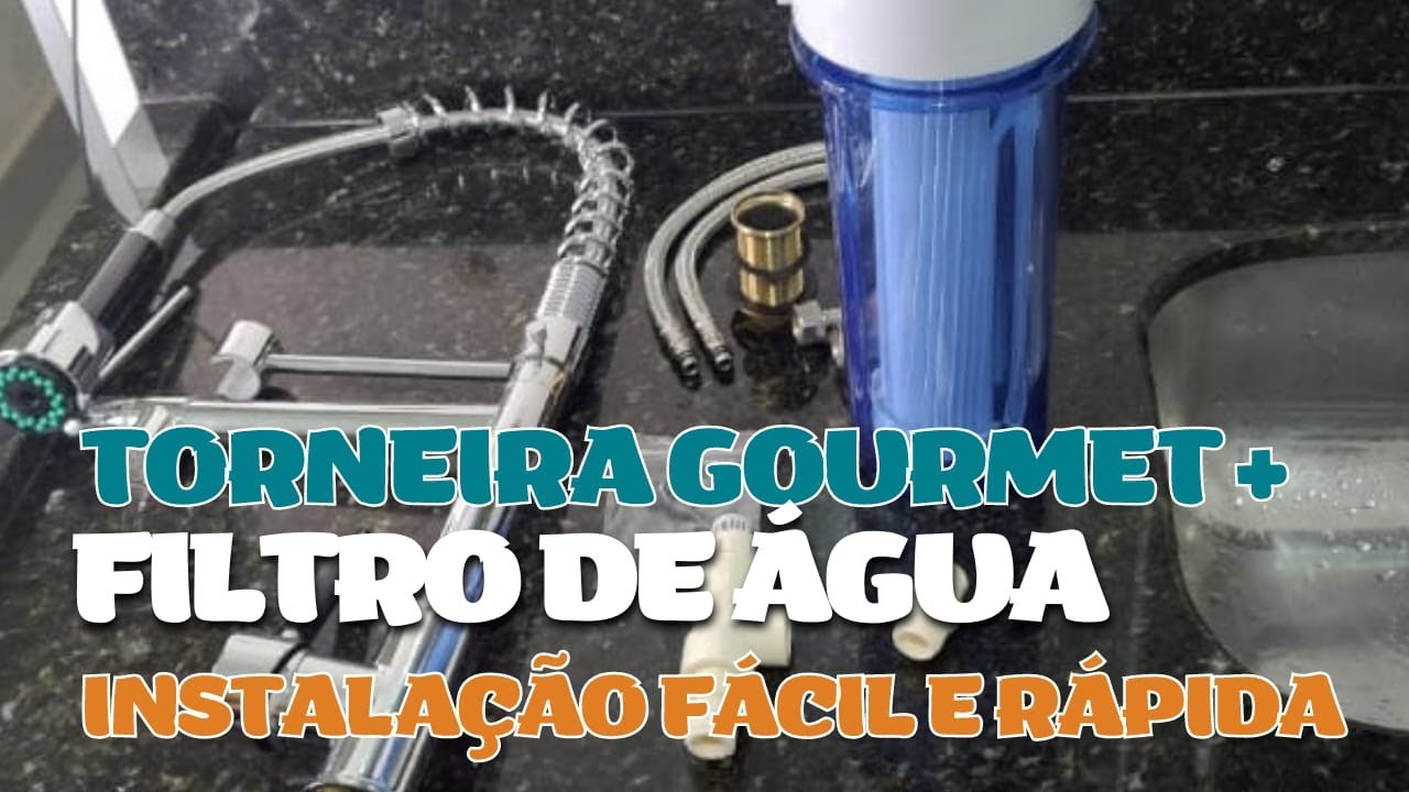 INSTALAÇÃO TORNEIRA GOURMET COM UTILIZAÇÃO DA SEGUNDA SAÍDA PARA FILTRO *LINDA E PRÁTICA*